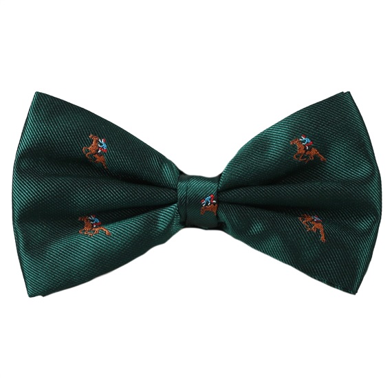 Green Bow Tie with Jockey