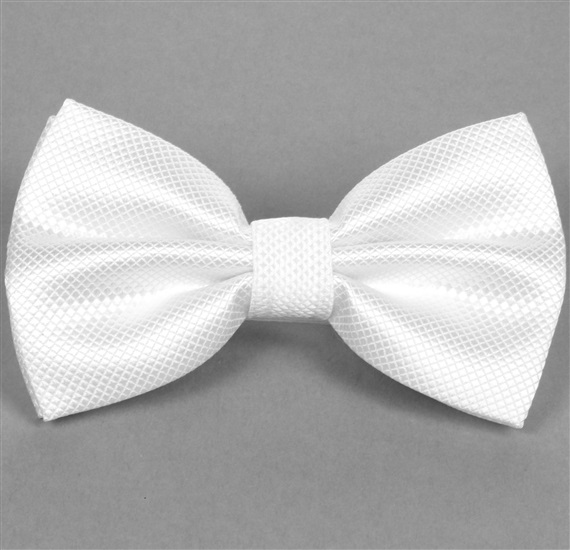 White Dress Bow Tie