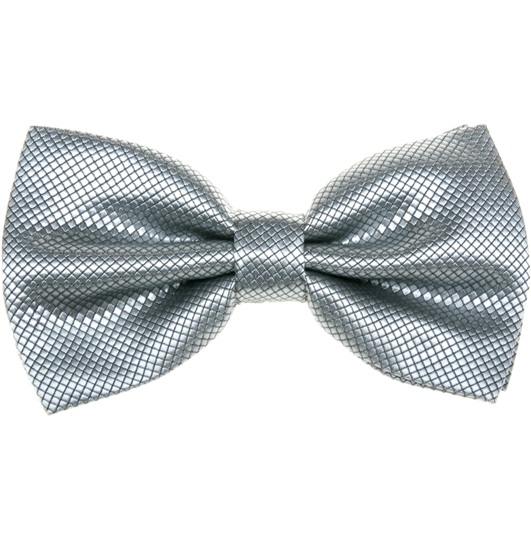 Pearl Grey Dress Bow Tie
