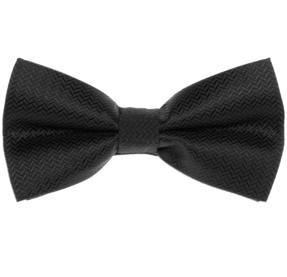 Black Dress Bow Tie with Spikes