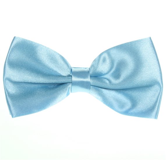 Sky Blue Bow Tie and Pocket Square