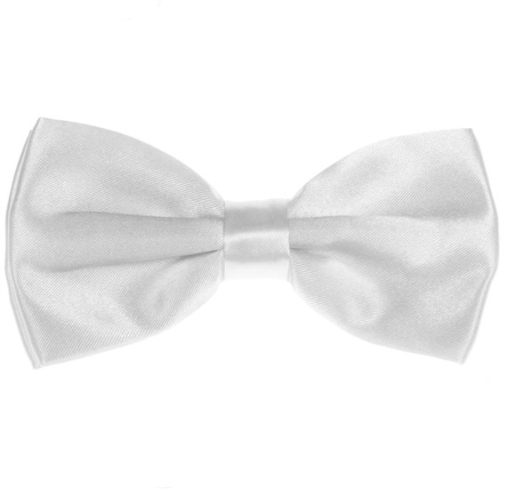 White Bow Tie and Pocket Square