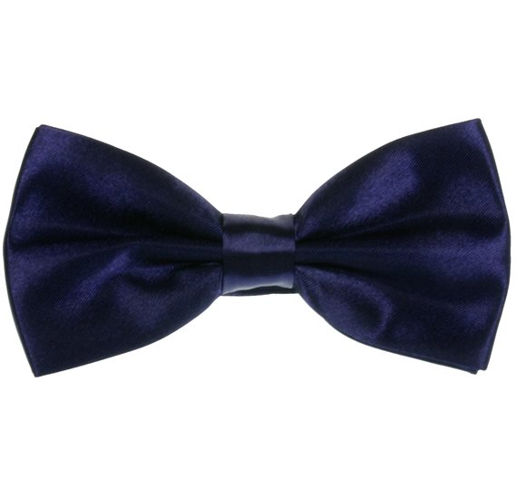 Dark Purple Bow Tie and Pocket Square