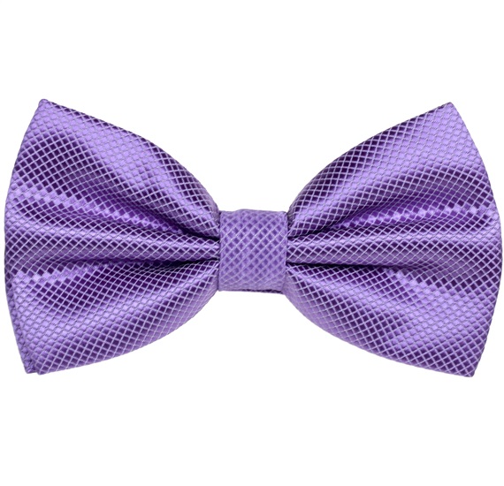 Purple Satin Bow Tie and Pocket Square