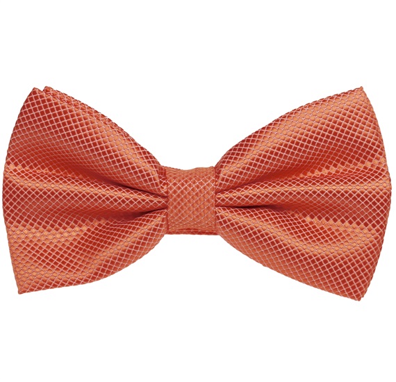 Orange Satin Bow Tie and Pocket Square