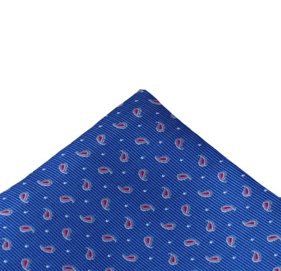 Royal Blue Paisley Pocket Square