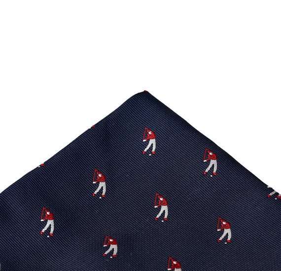 Dark Blue Golf Pocket Square
