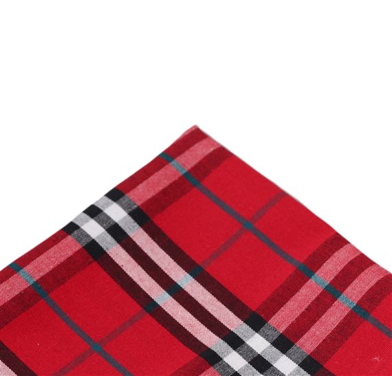 Red Tartan Pocket Square