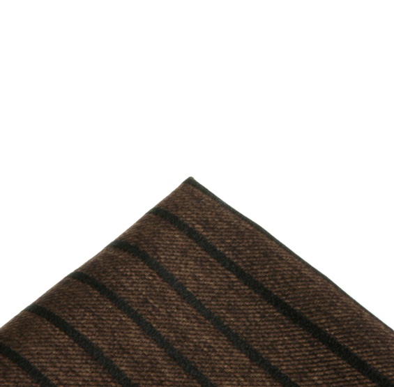 Brown Stripes Pocket Square
