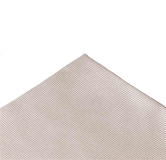 Beige Silk Pocket Square