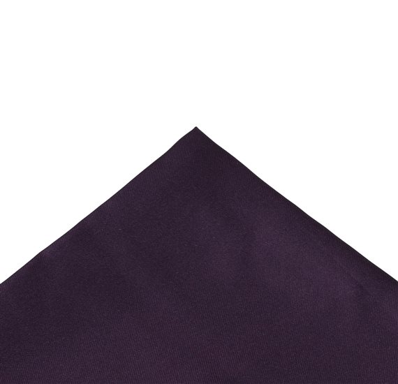 Eggplant Color Silk Pocket Square