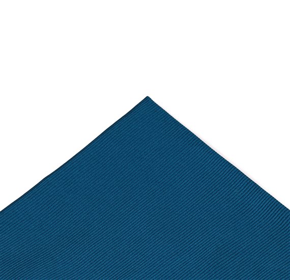 Petrol Blue Jacquard Silk Pocket Square