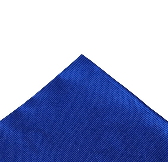 Royal Blue Jacquard Silk Pocket Square