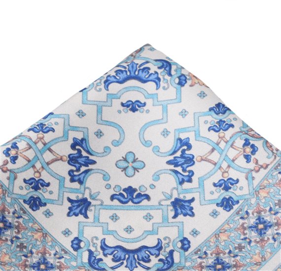 Very Peri Silk Pocket Square