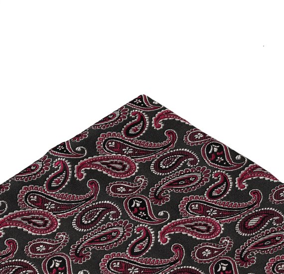 Green Paisley Pocket Square