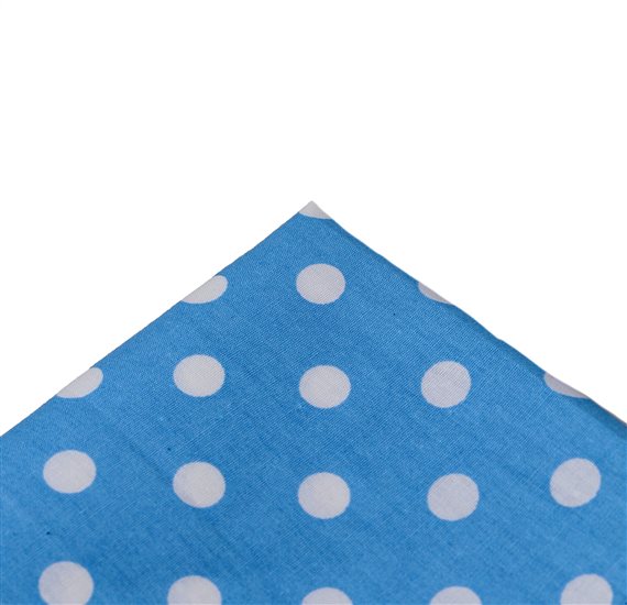 Blue Sky Pocket Square with Dots