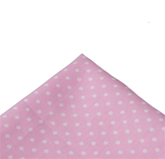 Pink Pocket Square with Dots