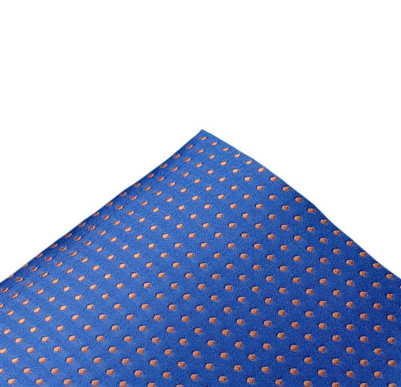 Very Peri Blue Polka Dots Silk Pocket Square