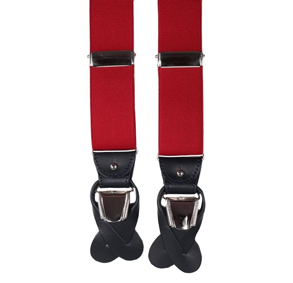 Dark Red Elastic Braces