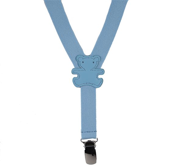 Baby's Sky Blue Teddy Bears Elastic Braces