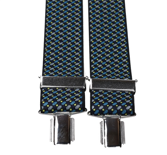 Blue Pattern Elastic Braces