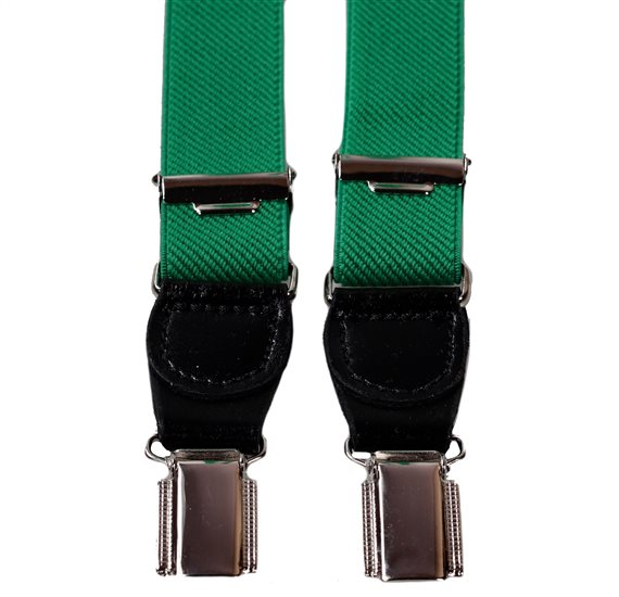 Green Skinny Elastic Braces