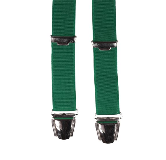Green Skinny Elastic Braces