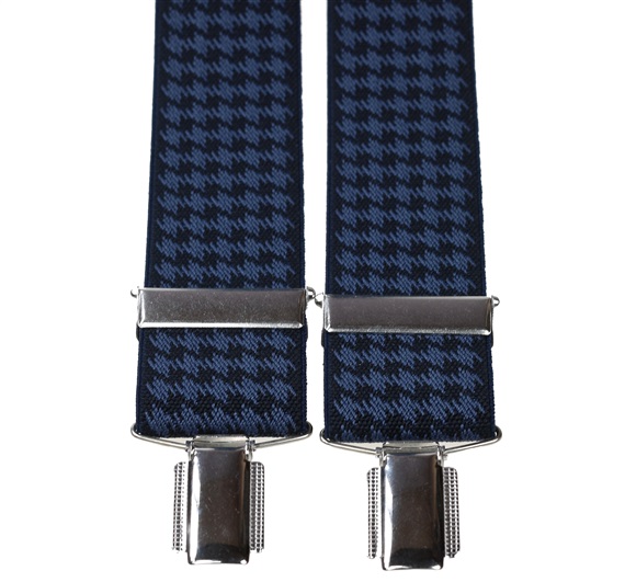 Navy Blue and Blue 'Crows Feet' Elastic Braces