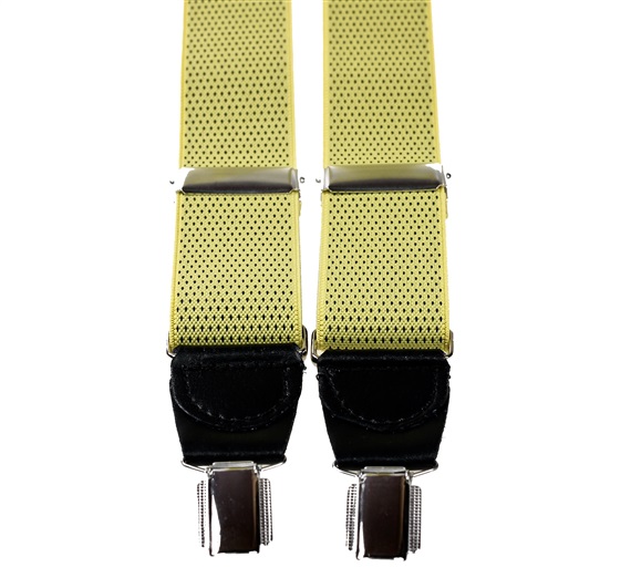 Yellow with Black Dots Elastic Braces