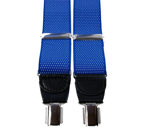 Royal Blue with White Dots Elastic Braces