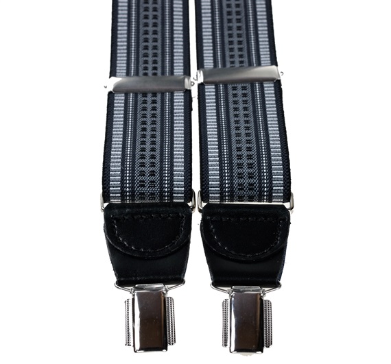 Grey Jacquard Elastic Braces