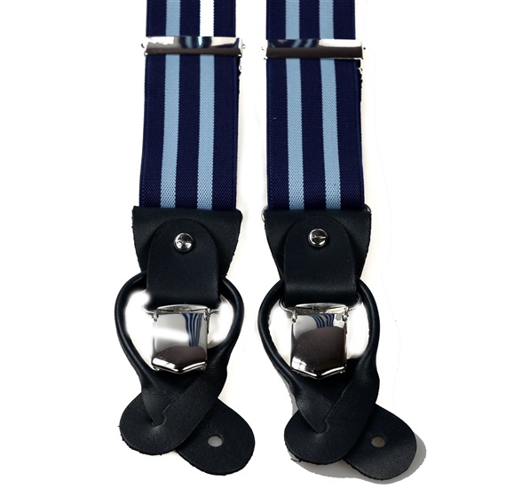 Blue Stripes Elastic Braces