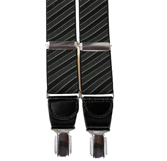 Dark Blue and Dark Green Stripes Elastic Braces