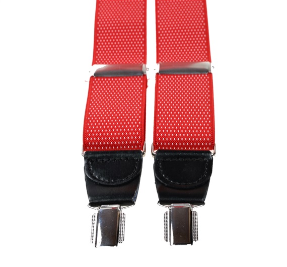 Red with White Dots Elastic Braces
