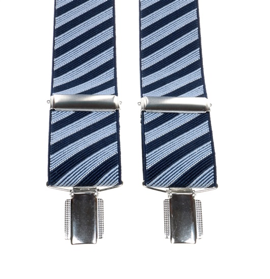 Blue Striped Elastic Braces