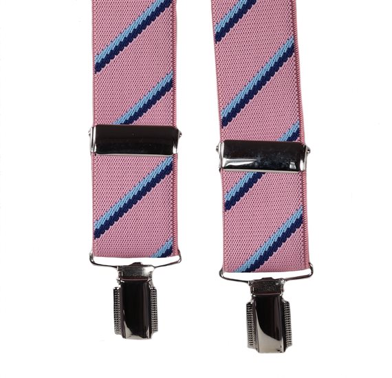 Pink and Blue Elastic Braces