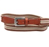 Boy's Brown Stripes Elastic Belt