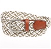 Boy's Beige and Kaki Elastic Belt