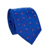 Royal Blue with Red Roses Tie