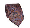 Terracotta Paisley Natural Silk Tie