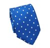 Teenager's Royal Blue with White Dots Silk Tie