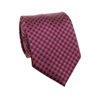 Magenta and Black Checked Tie