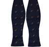 Blue Self Bow Tie with Polo Rider Design