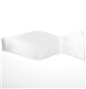 White Self Bow Tie