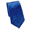 Royal Blue with Red Paisley Slim Tie