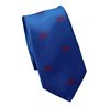 Royal Blue with Bicycles Slim Tie