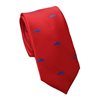 Red with Cars Slim Tie