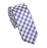 Lavender Checked Skinny Tie