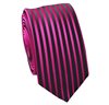 Magenta Stripes Skinny Tie