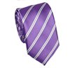 Mallow with Stripes Slim Tie